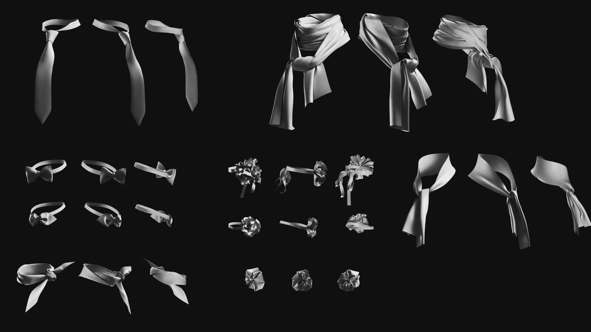 Basemesh Scarf Tie Collection 3D model https://p.turbosquid.com/ts-thumb/Is/KXNk32/Zw/scarf_tie_collection_02/jpg/1708391331/1920x1080/fit_q87/6e66f089abc6ae47e3a629aac4761dc5b160cdd1/scarf_tie_collection_02.jpg