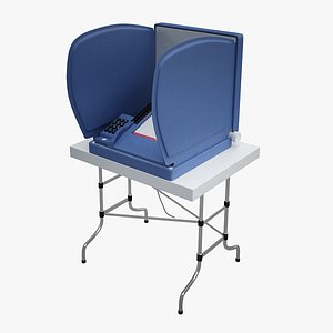 3d model e-voting machine