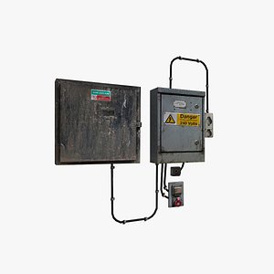 props: electricity box 3D model