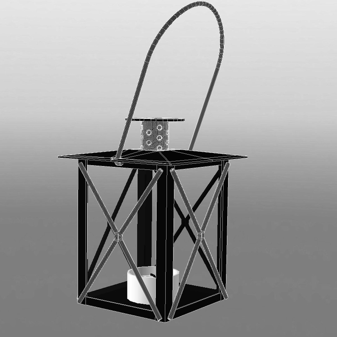 decorative lantern 3d lwo
