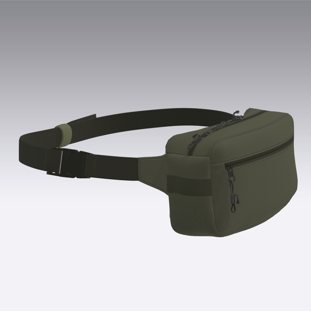 3D Waistbag Fanny Pack Clo3d - TurboSquid 2018041