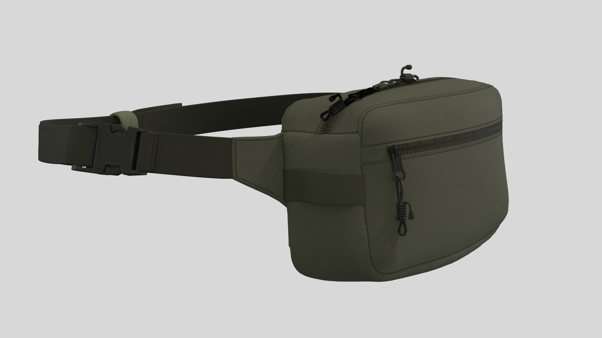 3D Waistbag Fanny Pack Clo3d TurboSquid 2018041
