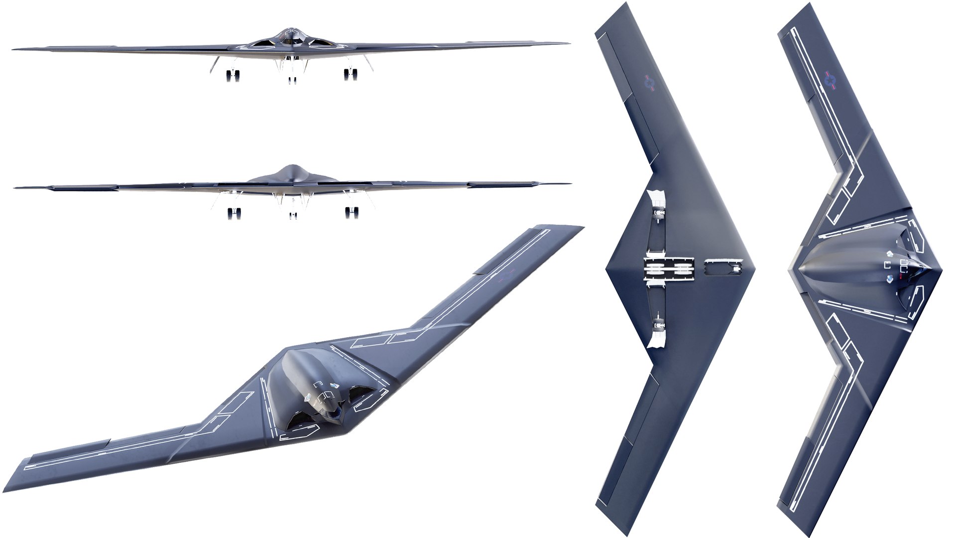 3D Model Northrop Grumman B-21 Raider Stealth Bomber - TurboSquid 2087211