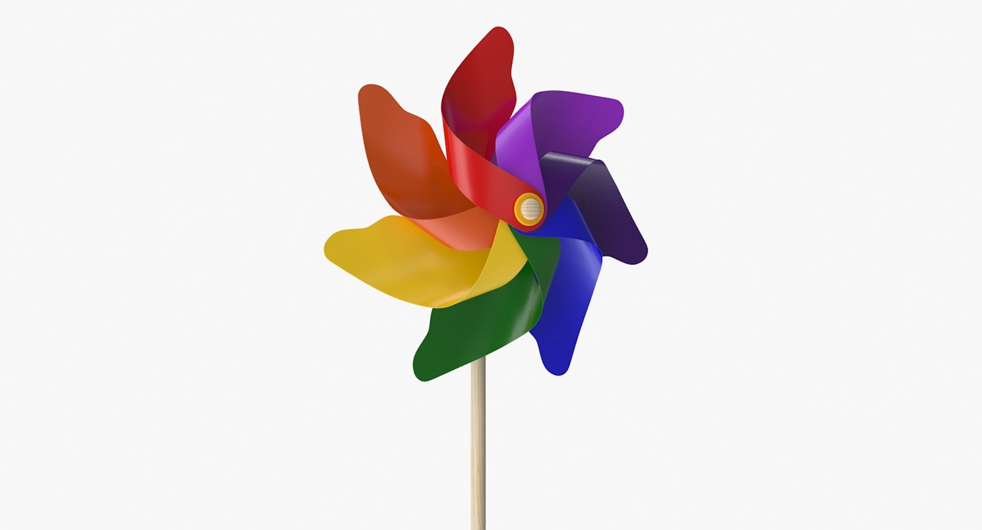 Pinwheel color 3D model - TurboSquid 1377571