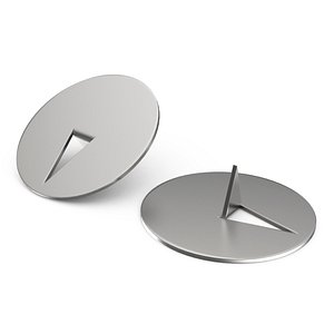 Metal stationery buttons 3D model