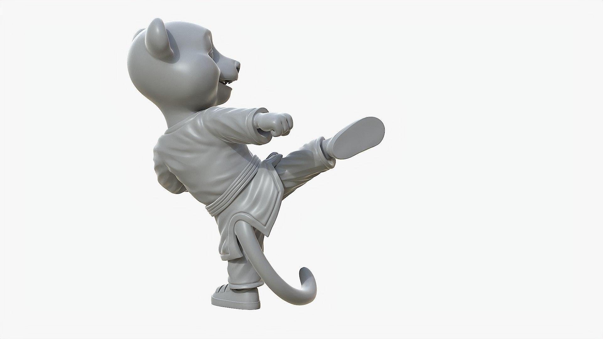 Karate Tiger Cub 2 3D Model - TurboSquid 1918917