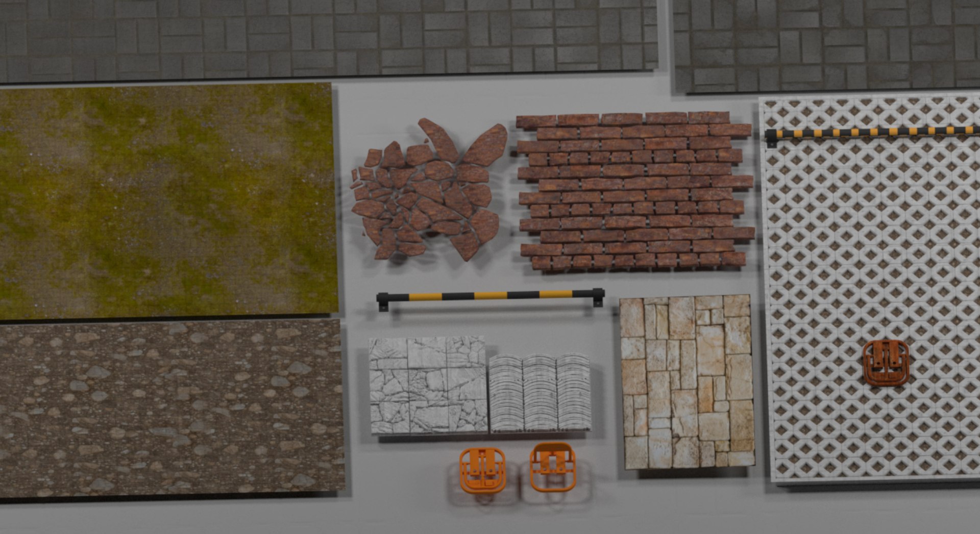 3D Modular Outdoor Paving  Parking Accessories Set  Mid Poly PBR 3D Model https://p.turbosquid.com/ts-thumb/Is/aEWp9y/Gm/untitledproject20260825t144037.770/jpg/1787654547/1920x1080/fit_q87/dc04dd46c459c2566684e6174a35620d78d3c7ec/untitledproject20260825t144037.770.jpg
