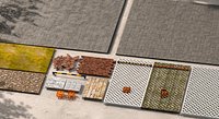 Modular Outdoor Paving  Parking Accessories Set  Mid Poly PBR 3D Model