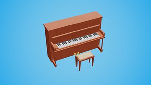 Piano Organ 2 3D model