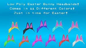 easter bunny headbands 3D model