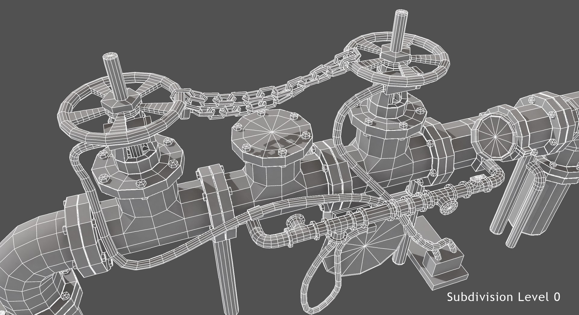 3d Model Pipe Realistic Background