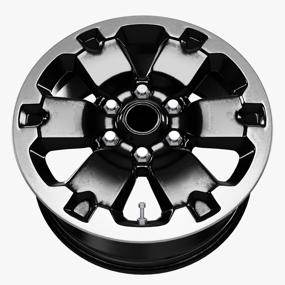Ford Performance Wheels Black Machined Set Bronco 3D - TurboSquid 2119453