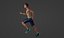 Realistic 3D Model of a Determined Runner