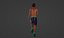 Realistic 3D Model of a Determined Runner