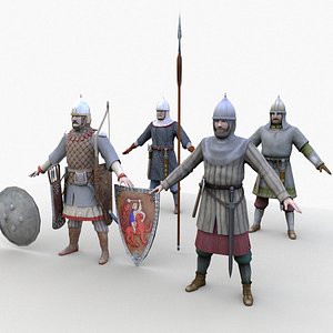 3D Warrior Russian model