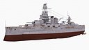 Highly detailed battleship texas