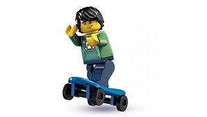 Lego Skater - Rigged Minifigure - 8683-6