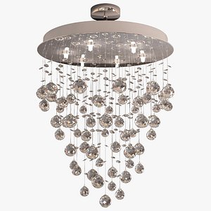 3d crystal chandelier waterfall