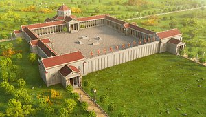 Temple of Mars Corseul complex model