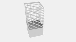 3d wire box office bin