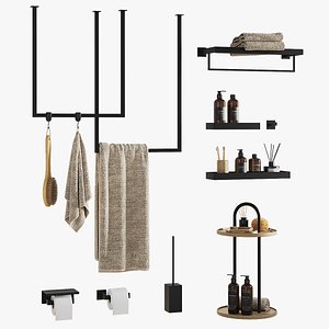 Bathroom Accessories Set 2 3D model