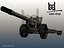 152 ml-20 soviet artillery 3d model