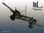 152 ml-20 soviet artillery 3d model