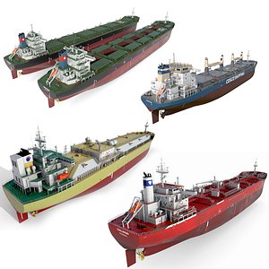 ships bulk carrier 3D