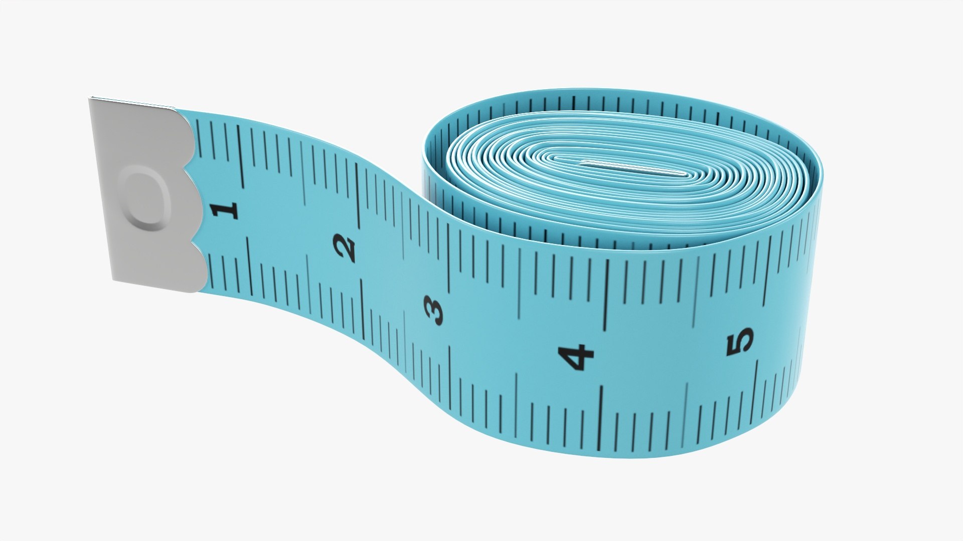 Tailor measuring tape 02 3D model