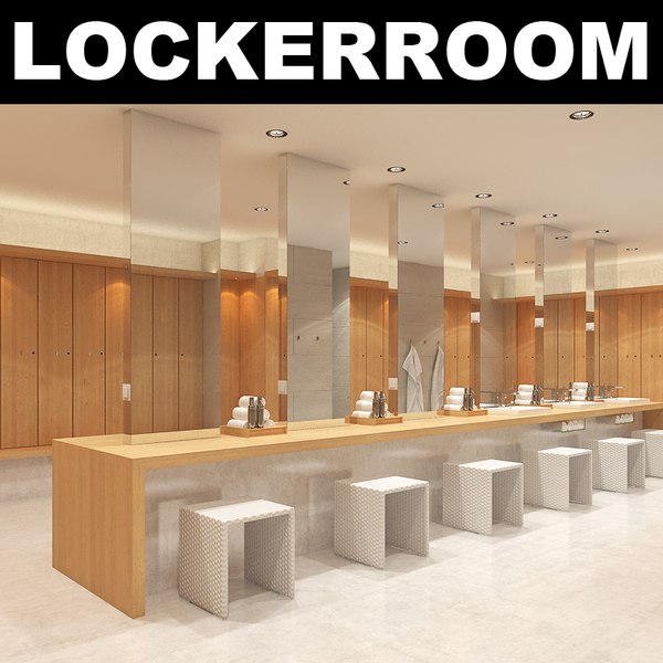 lockerroom realistic 3d model