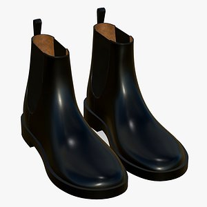 Leather Boots Black