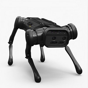 3D model Robot Dog Rigged for Maya