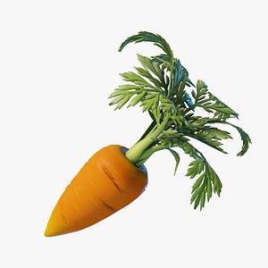Cartoon Carrot 3D model
