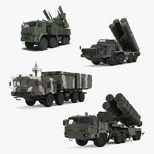 russian missile systems rigged 3D