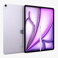 Apple iPad Air 13 2024 Purple with Pencil
