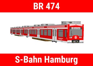 3D bombardier baureihe 474 s-bahn
