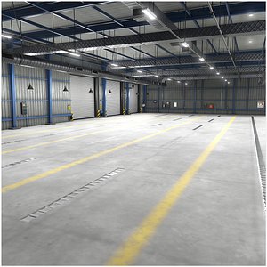 Garage Interior 01 All PBR Unity UE Textures Included