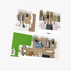 3D apartment floorplan