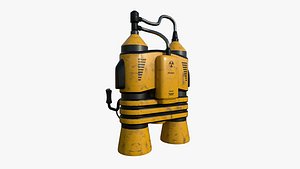 3D Jetpack E03 Yellow Black - SciFi Character Design model