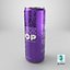 Slim Soda Can With Droplets 250ml V2 3D model