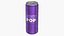 Slim Soda Can With Droplets 250ml V2 3D model
