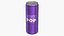 Slim Soda Can With Droplets 250ml V2 3D model