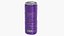 Slim Soda Can With Droplets 250ml V2 3D model