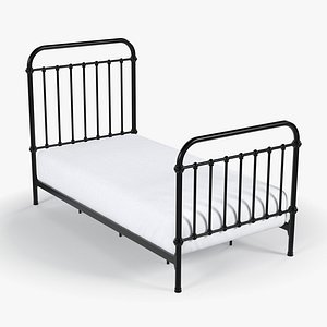 Black Metal Bed