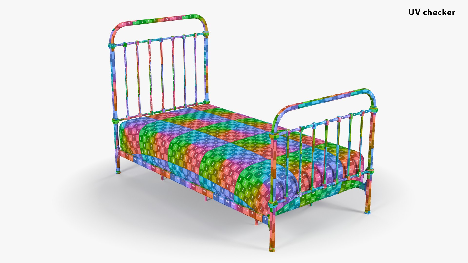 3D Black Metal Bed https://p.turbosquid.com/ts-thumb/It/fO6mDr/yV/bed05_imageuvchecker/jpg/1747151394/1920x1080/fit_q87/d6bb84f4104d6de4a4ae45972c5992d627fdb9de/bed05_imageuvchecker.jpg
