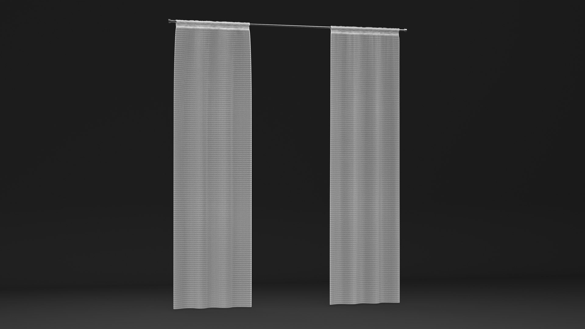 3D Net Curtains IKEA LILL Model - TurboSquid 2136792