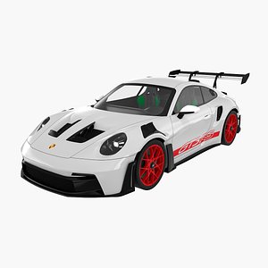 3D Porsche 911 GT3 RS White