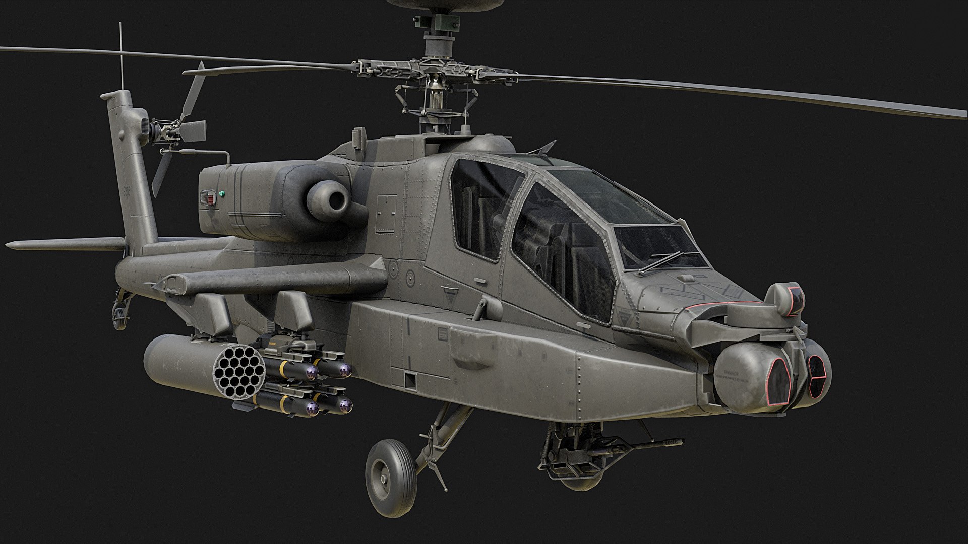 Apache Ah64d 3D Model - TurboSquid 1706668