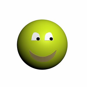3d model smiley character