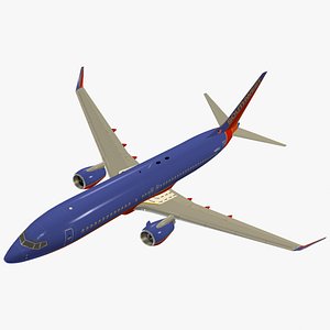 3d model boeing 737-800 southwest airlines